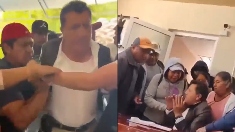 VIDEO: Por “incumplido”, pobladores golpean y retienen al edil de San Salvador, Hidalgo