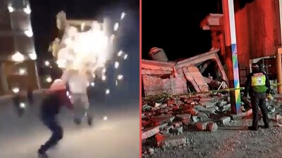 Las personas estaban en el atrio de una capilla cuando explotó la bodega