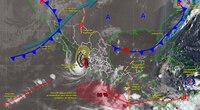 ‘Simon’ baja a Huracán Categoría 2, pero mantiene lluvias muy fuertes y oleaje de hasta 6 metros
