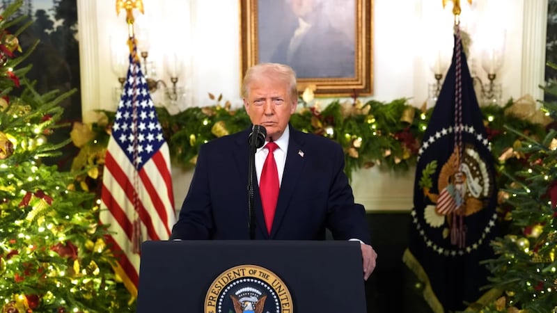 “Hace once meses heredé un desastre”: Trump presume logros de su administración