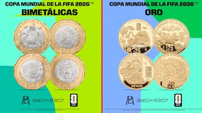 Banxico lanza monedas del Mundial 2026: así son las piezas que aficionados y coleccionistas buscarán