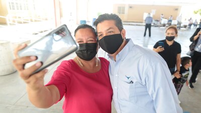 El gobernador de Tamaulipas durante la jornada electoral de este 6 de junio