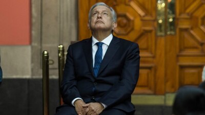 El presidente durante una ceremonia en la CDMX