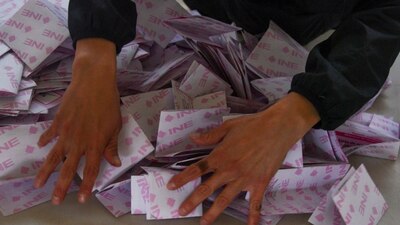 Conteo de votos en la consulta sobre revocación de mandato