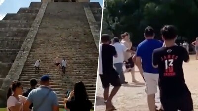 El turista tuvo que pagar una multa por invadir una zona no autorizada de Chichén Itzá