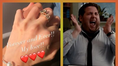 En redes sociales, la novia del expresidente de México presumió un anillo...