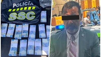 El conductor no pudo acreditar de dónde salió el dinero