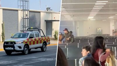 Por el conato de incendio desalojaron a cientos de usuarios que esperaban por un vuelo