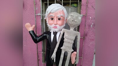 Maussan se convirtió en un personaje de cartón