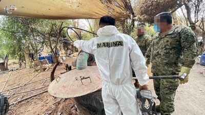 Hallaron 12 mil 705 kilos de sustancias químicas que producirían 54 mil 15 kilogramos de metanfetamina