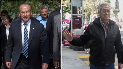 Felipe Calderón Hinojosa y Manuel Bartlett Díaz