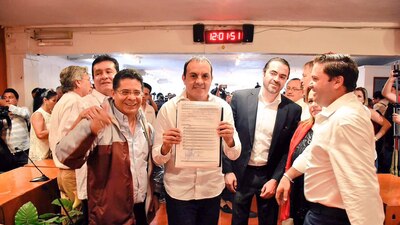 El candidato de Morelos irá por Morena, el PES y el PT