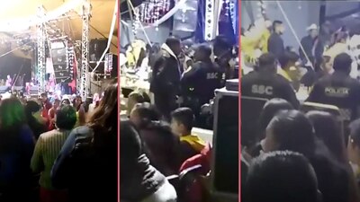 Los elementos que debían cancelar la fiesta realizada en plena pandemia se quedaron a cenar
