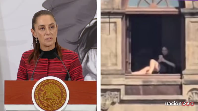 Video de una mujer bronceándose las piernas en Palacio Nacional sí era verídico, confirma Sheinbaum