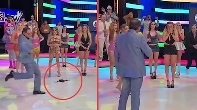 VIDEO: Conductor de Multimedios pateó un dron que golpeó en la cara a colaboradora de ‘Es Show’