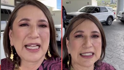 La senadora panista fue resguardada por cuatro camionetas en Jalisco y Nayarit