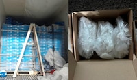 Gabinete de Seguridad decomisa una tonelada de metanfetamina y 80 paquetes de cocaína