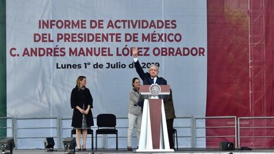 AMLO festejó un año de su triunfo electoral en el Zócalo capitalino