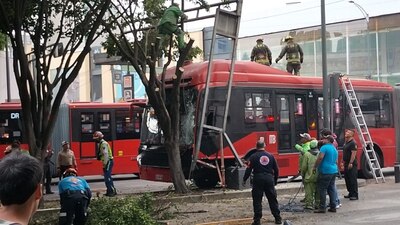 El accidente se registró a las 14:35 horas de este sàbado