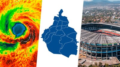¿Qué es más grande, el ojo del huracán 'Beryl', la CDMX o el Estadio Azteca?