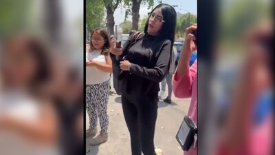 La mujer amenazó a los manifestantes con llevar a gente de Tepito