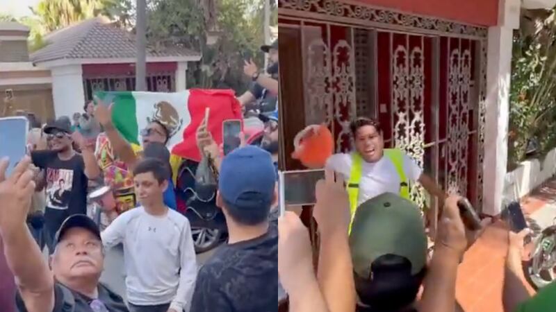 Protestan frente a la casa de extranjero que corrió a un trabajador en calles de Mazatlán