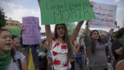 Grupos de mujeres se han manifestado desde hace años a favor de la despenalización del aborto