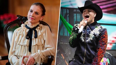 La escritora y el vocalista de Grupo firme viajaron a Zitácuaro, Michoacán