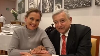 Gutiérrez Müller y AMLO comieron en el restaurante El Cardenal