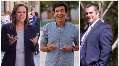Margarita Zavala, Pedro Kumamoto y Jaime Rodríguez Calderón buscarán un puesto en 2018