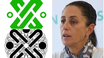 En verde, el nuevo logo de la CDMX. En negro, el de la banda Neural