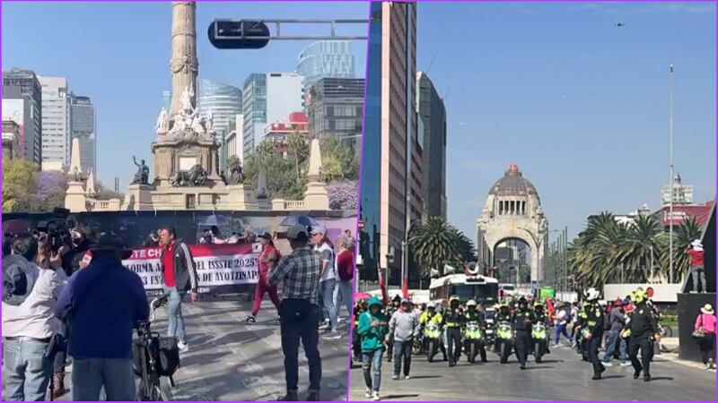 ¡Tómalo en cuenta! Avanza megamarcha del CNTE en Reforma rumbo al Zócalo