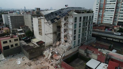 Este inmueble dañado por el sismo se encuentra al sur de la CDMX