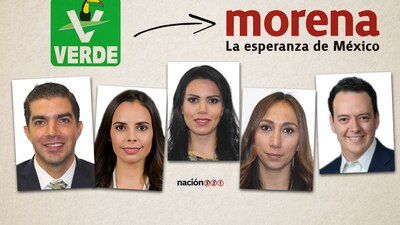 Estos diputados decidieron dejar el barco del PVEM para unirse a la Cuarta Transformación de Morena y AMLO