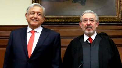 El presidente y el ministro presidente en su informe de labores