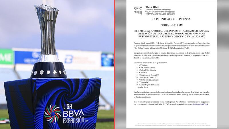 Equipos de la Liga de Expansión exigen ante el TAS el regreso del ascenso en la Liga MX