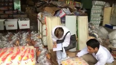 Miles de despensas fueron encontradas en Papantla