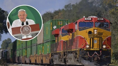 A cambio, el gobierno federal se quedó con el control total de un tramo ferroviario hacia el Istmo de Tehuantepec