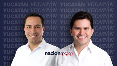 El panista Mauricio Vila (izq.) y el priista Mauricio Sahuí encabezan las preferencias