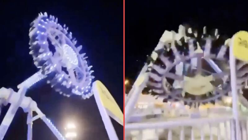 VIDEO: Colapso de juego mecánico en parque de diversiones de Arabia Saudita deja 23 heridos