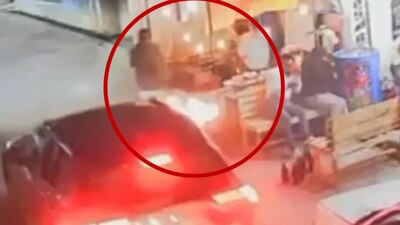 Los hechos, acontecidos alrededor de las 21:30 horas, quedaron registrados en un video