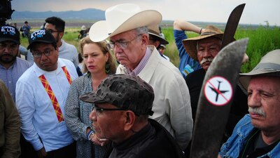 La visita del equipo de López Obrador fue para conocer los daños ecológicos