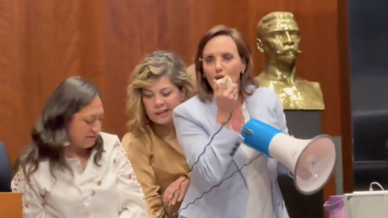 Lilly Téllez forcejea con senadoras y las llama ”pandilleras" tras nombramiento de embajador