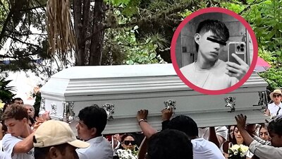 Compañeros de Diego Ignacio le dieron el último adiós al joven