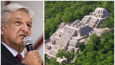 AMLO habló sobre la importancia de la antigua ciudad que se ubica en Campeche