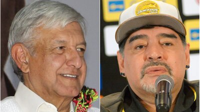 El presidente electo de México y el entrenador de los Dorados de Sinaloa