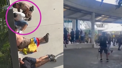 De forma extraoficial se conoce que varios hinchas fueron detenidos por las autoridades