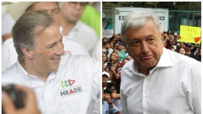 El candidato del PRI armó un meme sobre el morenista, la avioneta que usó y hasta la CNTE