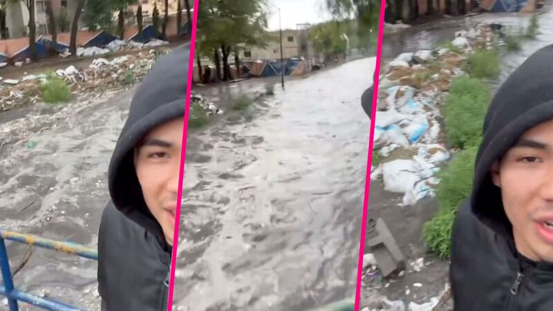 “¡Desvacuen!”: habitante de Naucalpan se vuelve viral por alertar sobre desborde de Presa Los Cuartos