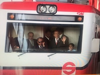 Hijo de Felipe Calderón revive inauguración del Tren Suburbano tras nueva extensión al AIFA